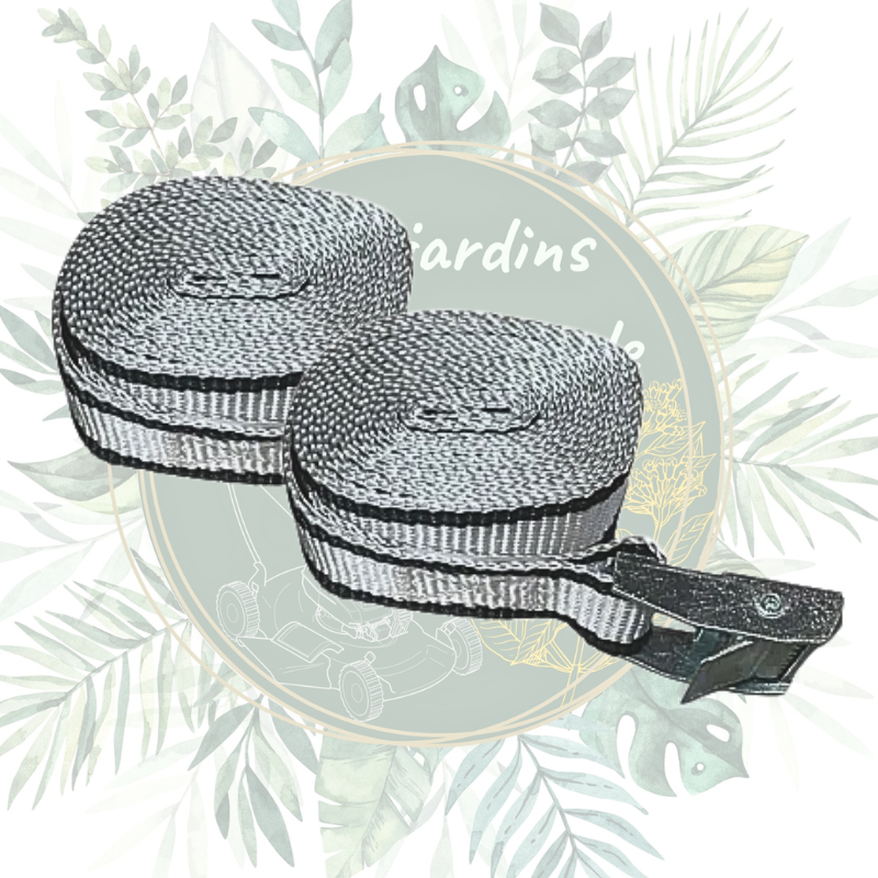 Lot de 2 sangles à boucle 2,5m x 25mm - Fiabilité et sécurité