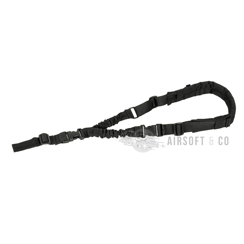 Sangle 1 point rembourrée noire - Confort et performance