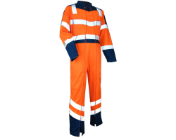 Combinaison haute visibilité Vigilance LMA - Bleu Orange