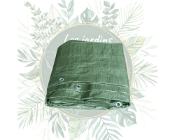 Bâche bois 100gr/m² 2x3m - Protection étanche et résistante