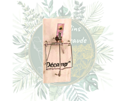 Tapette à souris en bois naturel - Piège efficace pour jardin