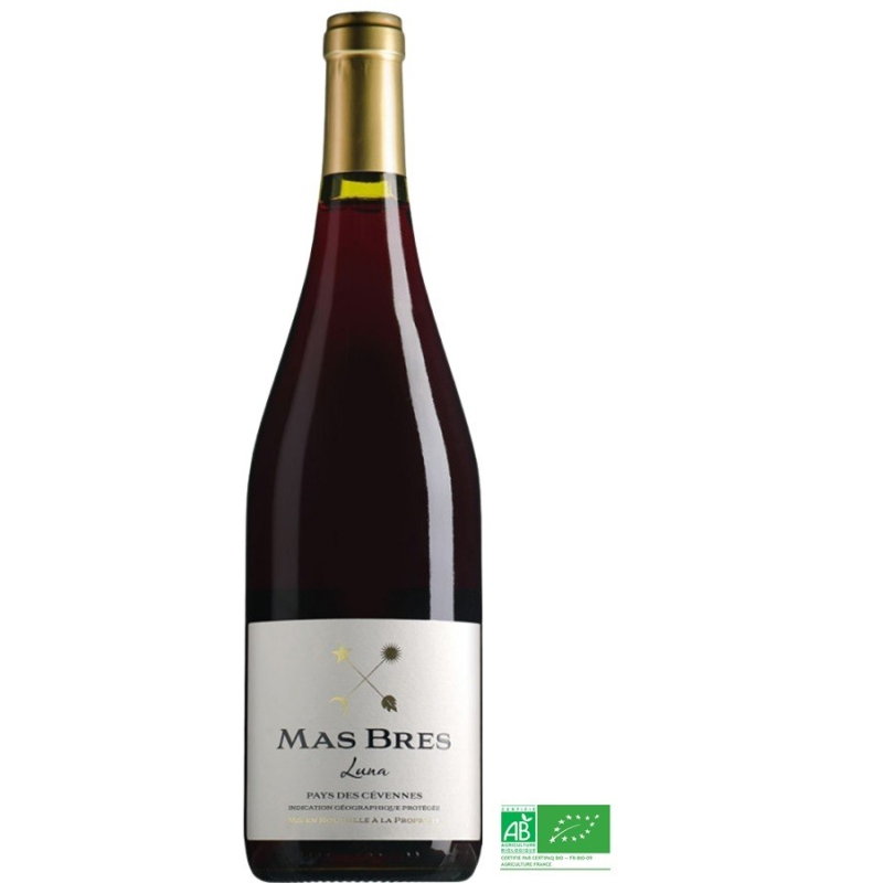 MAS BRES LUNA ROUGE 2022 - IGP Cévennes Bio | Vin Rouge Haut de Gamme
