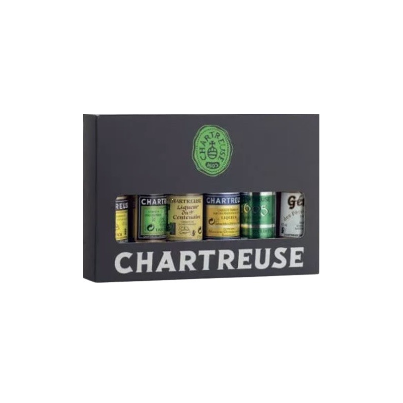 Coffret Chartreuse 6 x 3 cl 47°8 - Liqueurs Françaises Haut de Gamme