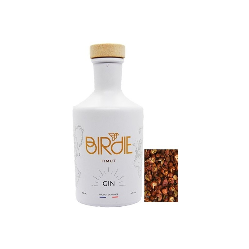 BIRDIE TIMUT GIN FRANCE 20CL 44° - Un gin complexe et raffiné