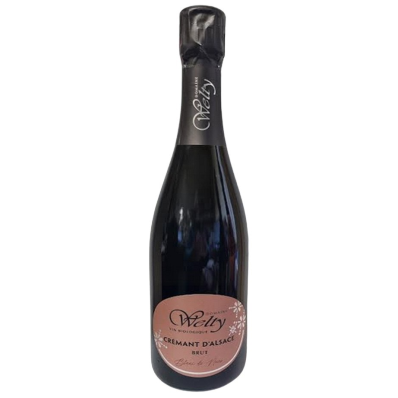 Crémant Welty blanc de noirs brut nature - Alsace Bio 75cl