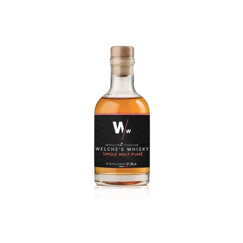 WELCHE'S WHISKY SINGLE MALT FUMÉ ALSACE 20CL 43° - Whisky Français de Qualité