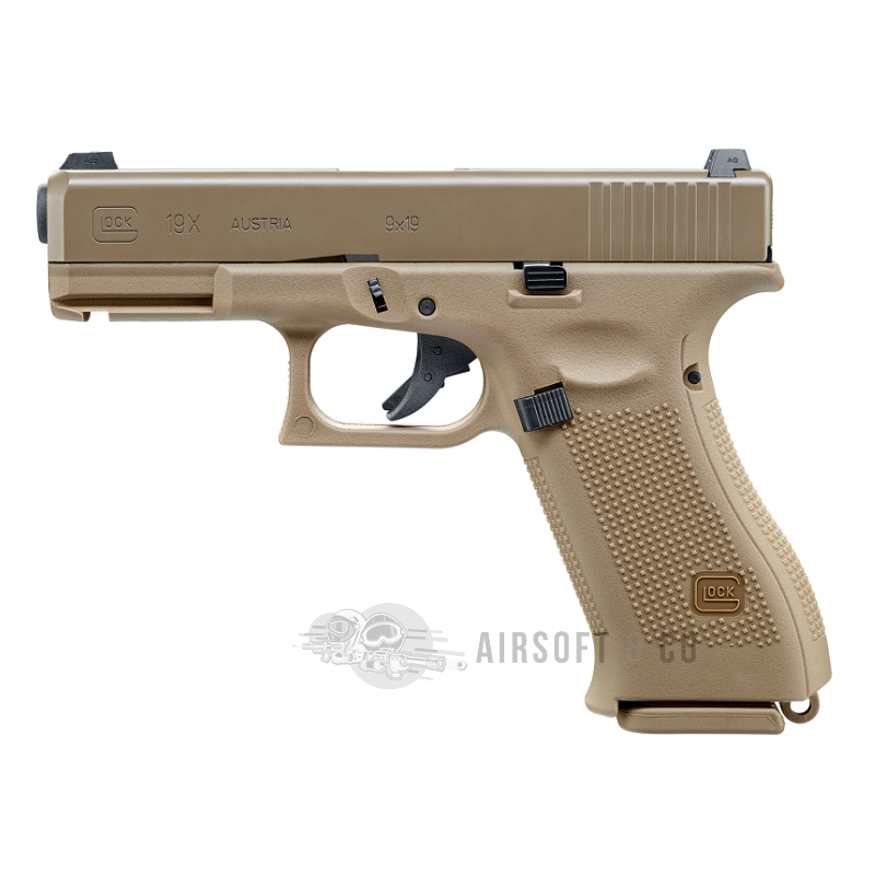 GLOCK 19X GBB (FDE) - Pistolet à air comprimé