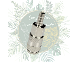 Raccord rapide pneumatique universel cannelé 10mm - Haute résistance