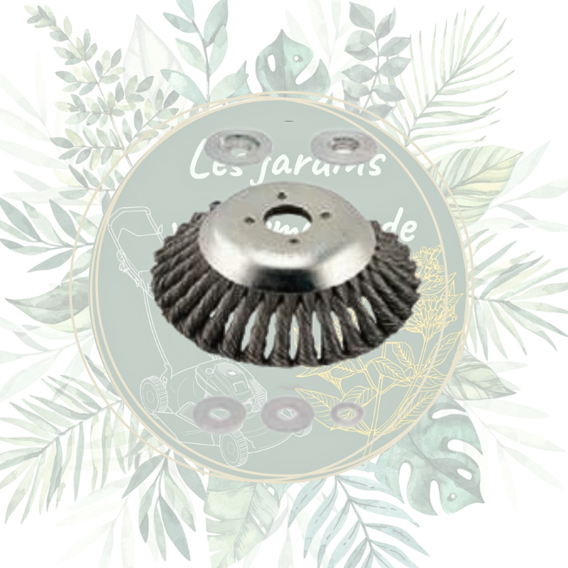 Brosse de désherbage métallique - Jardinage efficace