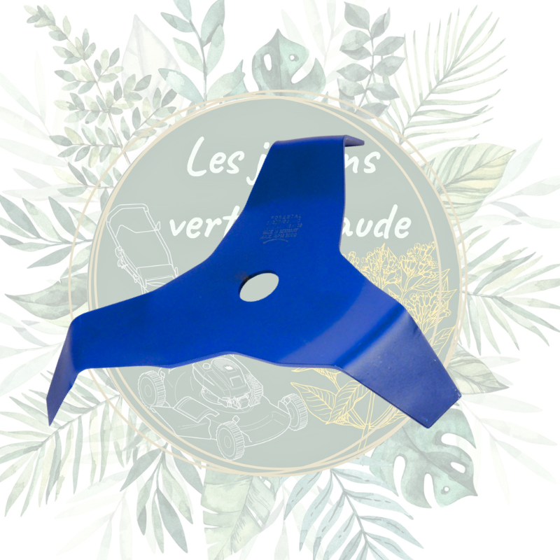 Lame 3 dents courbée en acier - Débroussaillage efficace | Jardin