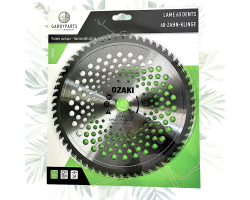 Lame débroussailleuse 60 dents carbure Ø255 mm - Jardin