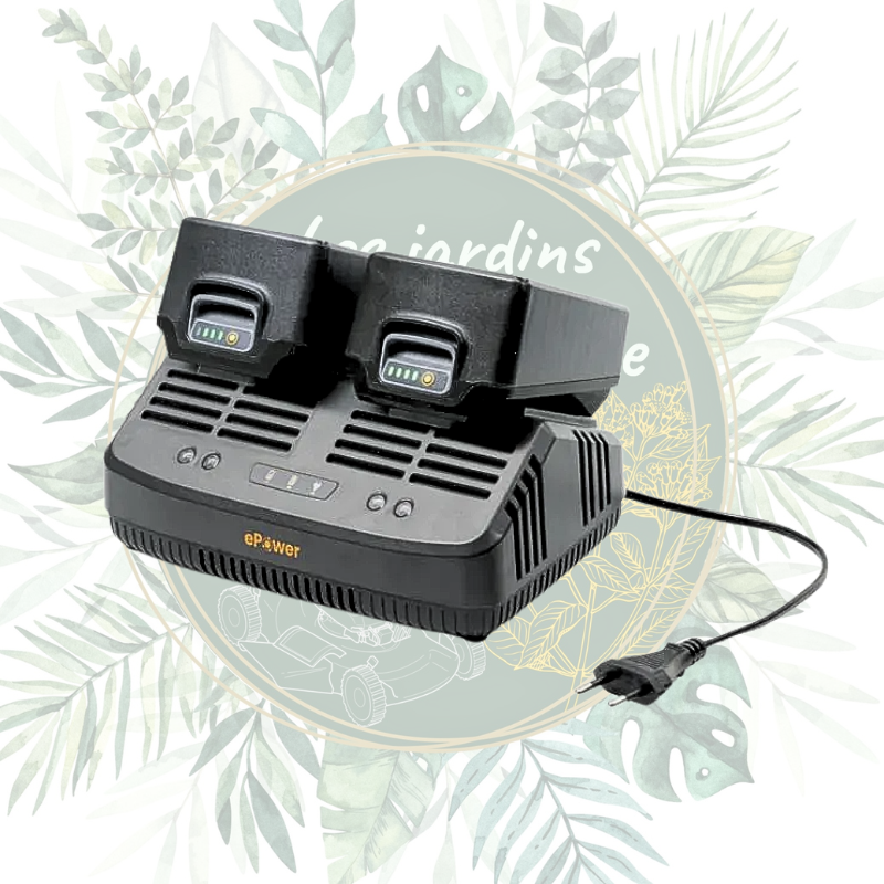 Chargeur double batteries 20V STIGA - Recharge rapide et fiable