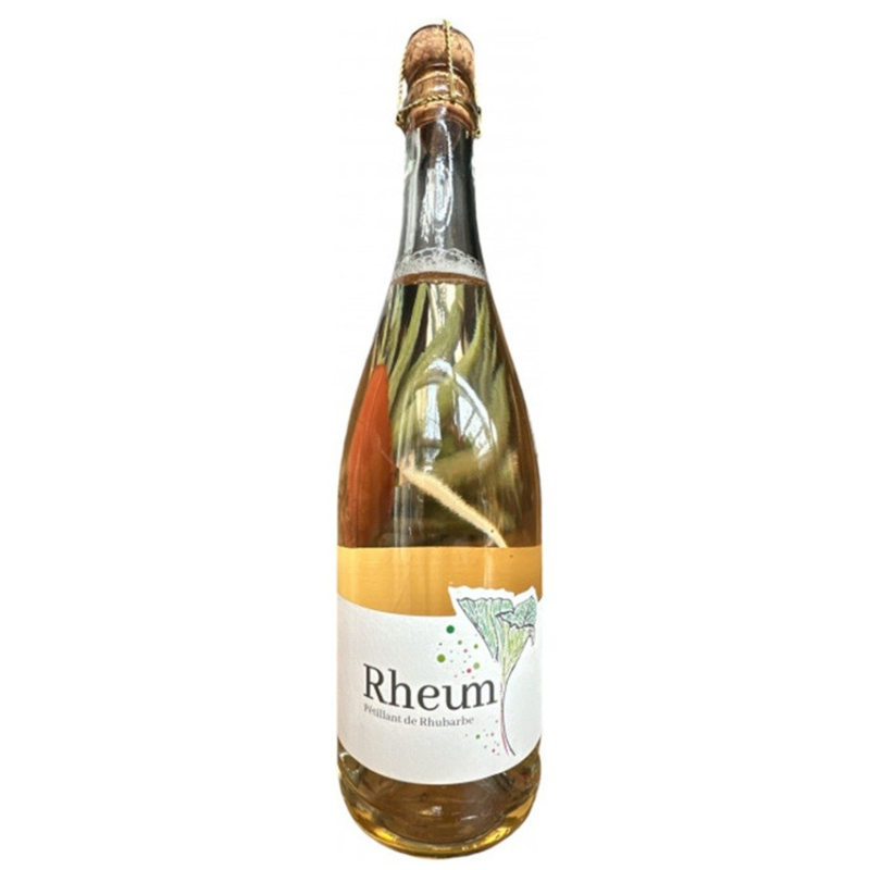 Rheum pétillant de rhubarbe Domaine Ginglinger Bio 75cl - Apéritif haut de gamme