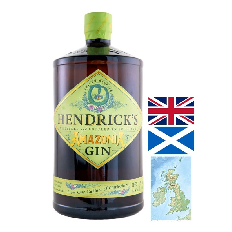 HENDRICK'S AMAZONIA GIN ECOSSE 100CL 43°4 - Un gin haut de gamme