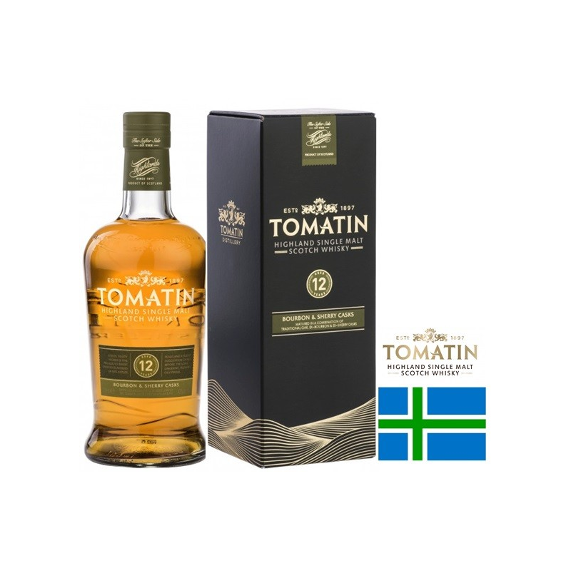 TOMATIN 12 ANS HIGHLAND SINGLE MALT WHISKY 70 CL 43° - Whisky d'Écosse