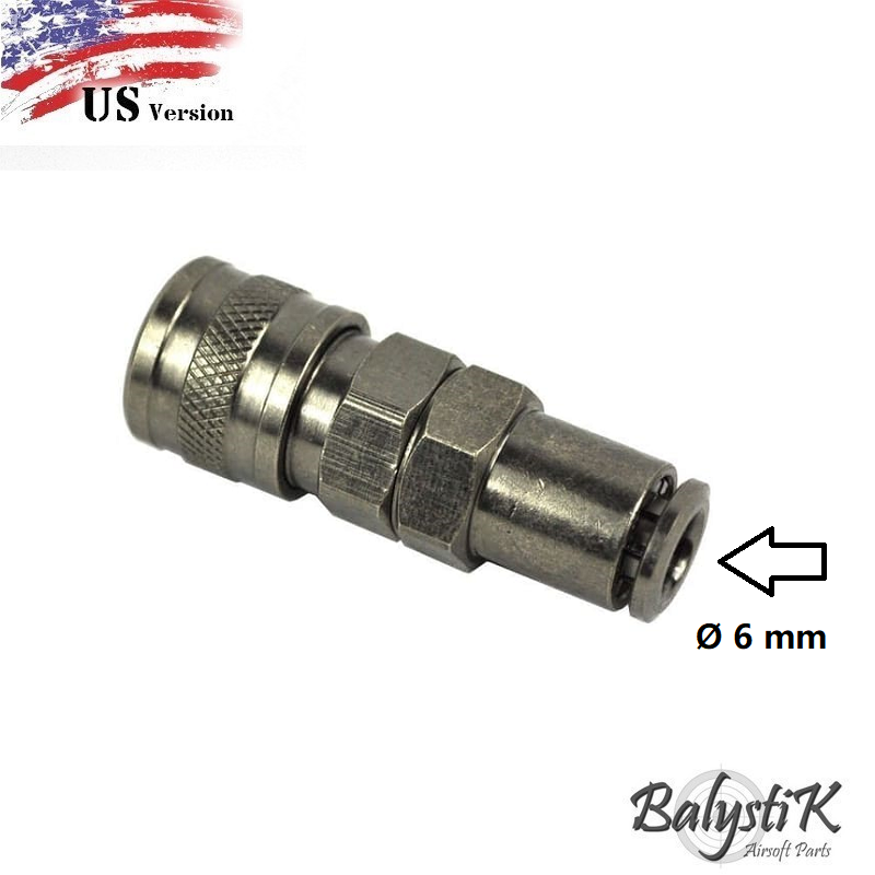 Coupleur femelle avec entrée macroflex Ø 6 mm - Équipement Sportif