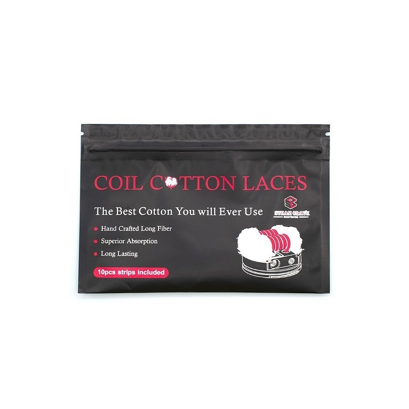 Coil Cotton Laces - Steam Crave 2.5mm pour Vaping