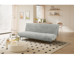 Canapé-lit 'Alisa' en velours côtelé gris foncé - Élégance et confort