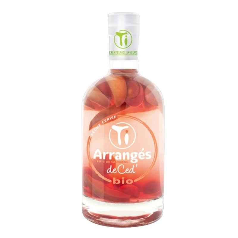 Pêche cerise bio ti arrangé de CED 70cl 21° – Liqueur Artisanale