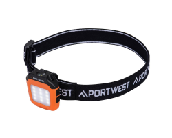 Lampe frontale LED 200 lumens USB PA74 Portwest - Performance et Durabilité