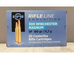 Munitions PPU 300 Win Mag, 180 gr SP - Équipement Sportif