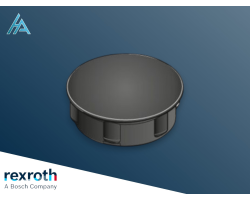 Cache raccord en cube D12, Noir ESD Bosch Rexroth - Protection et Esthétisme