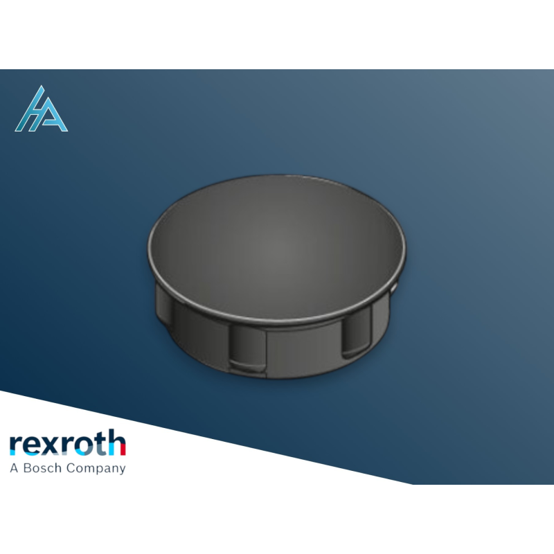 Cache raccord en cube D12, Noir ESD Bosch Rexroth - Protection et Esthétisme