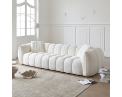 Fau Sofa Set - Canapé Sculptural en Tissu Bouclé Premium