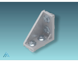 Équerre 40x80 B SILVER SET - Montage rapide et design fonctionnel