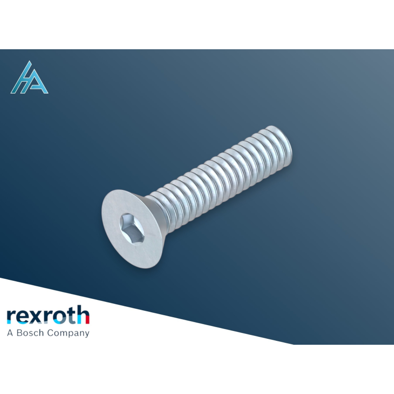 Vis à tête fraisée S8x25 Bosch Rexroth - Fixation haute performance
