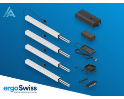 Système de réglage en hauteur Ergoswiss SLA.3 électrique | 300kg, 300mm