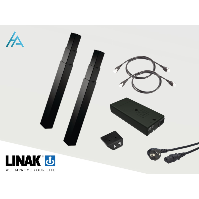 Système de réglage en hauteur avec vérins Linak DL17 - 140kg