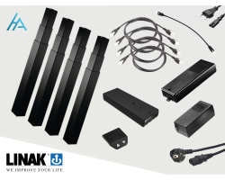 Système de réglage en hauteur Linak DL17 - 4 vérins, 660mm, 280kg