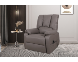 Fauteuil releveur électrique Osaka PU taupe - Confort et élégance