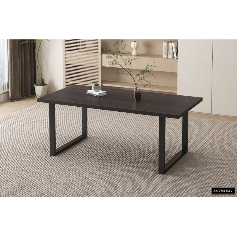 Table Alexander 180 cm en décor brun foncé - Meubles haut de gamme