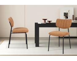 Chaise Antura Tissu Ote Lisa 251 Orange | Mobilier Design