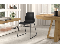 Chaise 'Marie' PP Noir - Élégance et confort pour votre intérieur