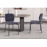 Chaise 'Sophia' en tissu gris foncé - Meubles modernes