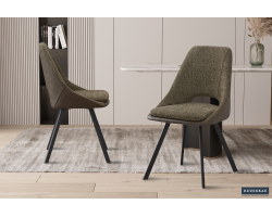 Chaise Filou Bouclé Vert - Élégance et Confort | Meubles