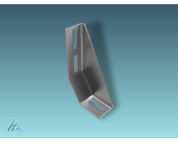 Équerre de fondation 42x160 - Fixation sécurisée pour profilés aluminium