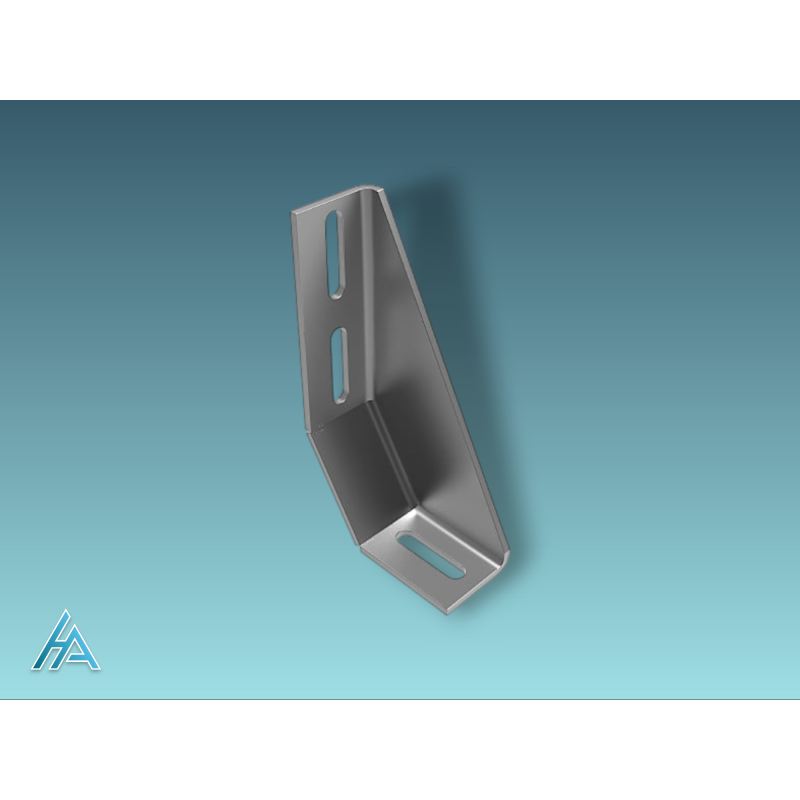 Équerre de fondation 42x160 - Fixation sécurisée pour profilés aluminium
