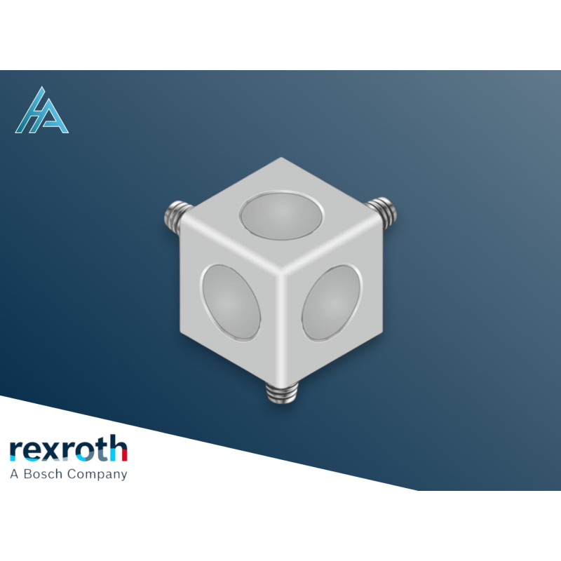 Raccord en cube 45/3 SET Bosch Rexroth - Jeu de construction sécurisé