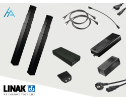 Système de réglage en hauteur Linak DL17 - 2 vérins, 140 kg