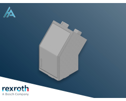 Élément de jonction 45° 45x45 gris Bosch Rexroth - Raccords de connexion