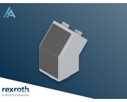 Élément de jonction 45° 45x45 SILVER ESD Bosch Rexroth - Assemblage robuste