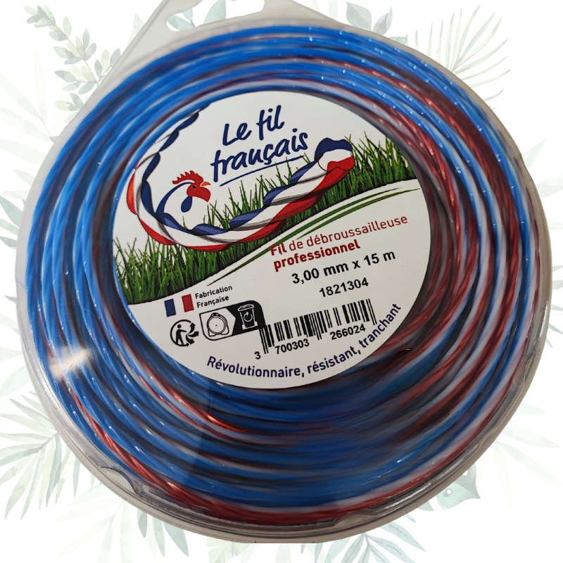 Fil de coupe français hélicoïdal 3mm - 15M au meilleur prix