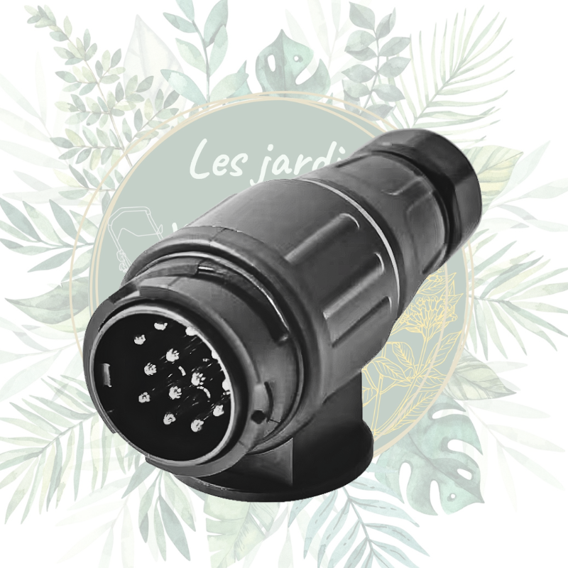 Fiche remorque 13 pôles mâle - Sécurisée & Durable
