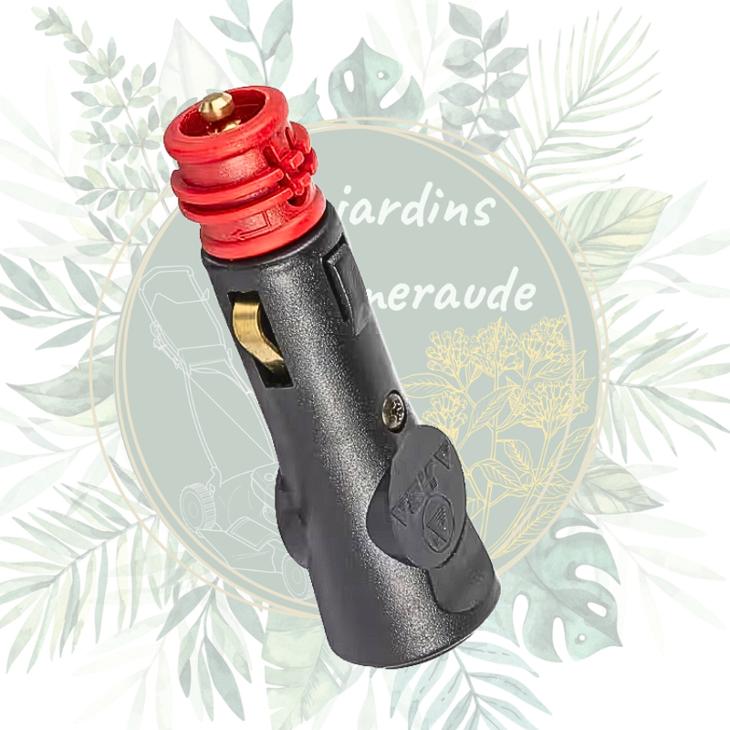 Prise allume-cigare mâle - Alimentation de jardin fiable