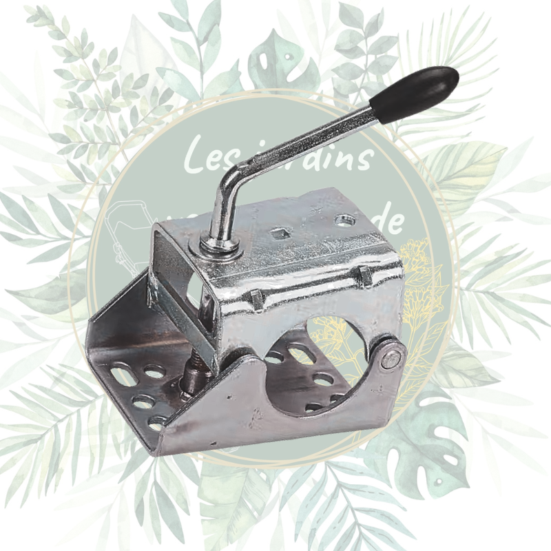 Support de roue jockey Ø60 mm - Tôle robuste pour remorques et caravanes