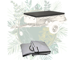 Bâche plate pour remorque 233 x 132 x 39 cm - Protection efficace